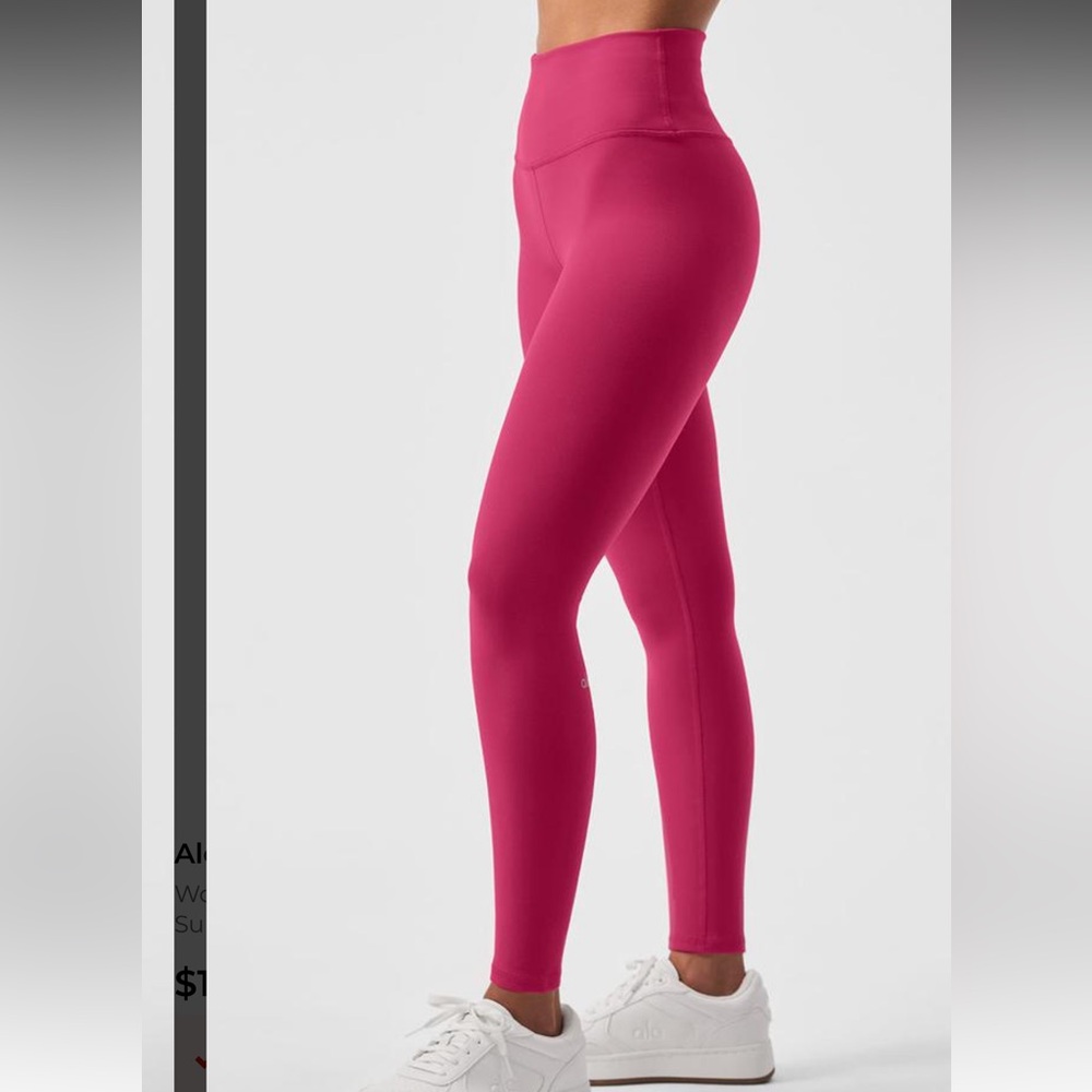 NWT ALO 7/8 High-Waist Airbrush Legging, Pink Summer Crush, size XS - Picture 3 of 7